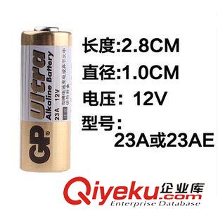 23A電池 GP超霸12V 23A堿性電池 車輛防盜器電池 卷閘門門鈴遙控器電池