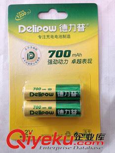 5號電池 廠家直銷 德力普5號充電電池 家用玩具AA700毫安電池鎳鎘充電池