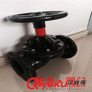 襯膠閥門 供應G46J-10/6手動法蘭襯膠隔膜閥