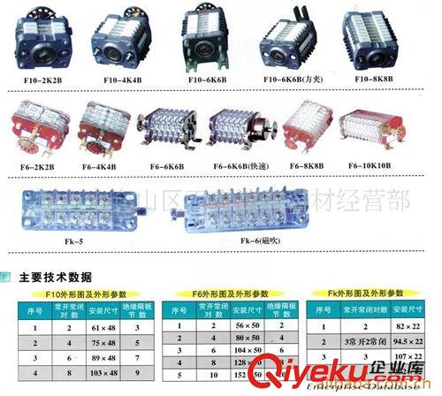 高壓電器 供應福州F6、F10系列輔助開關