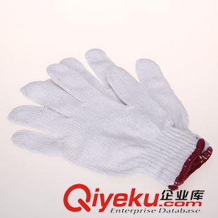 勞保用品 tj直銷優(yōu)質(zhì)白沙棉紗手套耐磨防滑700G工作防護(hù)手套勞保手套批發(fā)原始圖片2