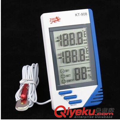 室內外溫濕度計 KT-908,高品質電子溫度計 室內外溫濕度儀原始圖片3