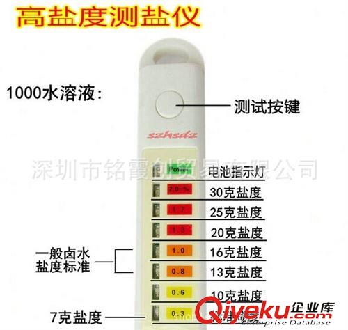 鹽份計（可測鹵水） 鹽度計測鹽儀 食品廚房鹽分檢測筆 測高咸度濃咸水 鹵水專用原始圖片3