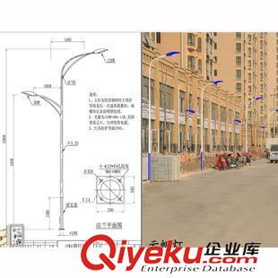 LED  T雙臂路燈系列 廠家直銷雙臂道路路燈單臂道路路燈可斜倒桿太陽(yáng)能led路燈可定制