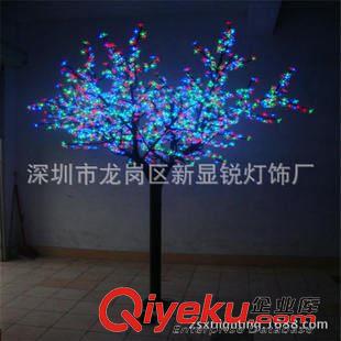 LED仿真樹燈 led櫻花樹燈1.5米led樹燈景觀樹燈節日圣誕彩燈原始圖片3