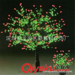 LED玫瑰花、丁香花、球形磨菇花樹燈 新銳熱銷推薦供應2015LED暖白玫瑰綠葉粉白桃花樹 光纖布櫻花樹燈原始圖片3