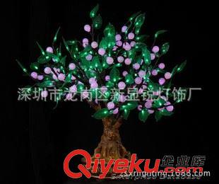 LED盆景仿傎樹燈 新銳燈飾爆款熱銷 3米LED錐形黃色楓葉樹景觀裝飾LED仿真發(fā)光樹燈原始圖片2