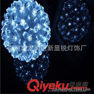 LED燈串、網燈、瀑布燈 出口室內室外用LED瀑布燈LED電池盒圣誕燈串C7C9草莓外殼燈串