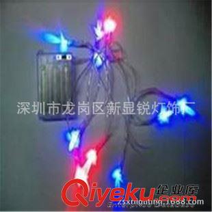 LED燈串、網燈、瀑布燈 新顯銳燈飾廠家供應出口原單電池盒圣誕樹LED燈串原始圖片2