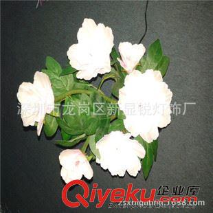 LED光纖花瓶燈 LEDRGB水晶壁燈，花籃燈高35cm，11朵PVC玫瑰花