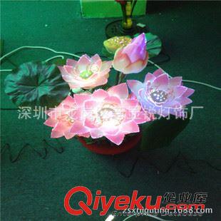 LED光纖花瓶燈 LEDRGB水晶壁燈，花籃燈高35cm，11朵PVC玫瑰花