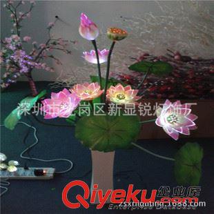 LED光纖花瓶燈 LED水晶花燈 LED 家飾擺件燈具  仿玻璃臥室花瓶燈