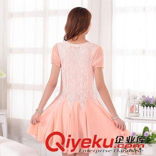 連衣裙1 2015夏新款女裝小清新氣質(zhì)甜美公主裙蕾絲仙女中裙子原始圖片2