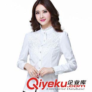 女式襯衫 2015韓版夏裝新款修腰女上衣大碼時尚撞色假兩件套雪紡衫