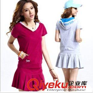 休閑運(yùn)動套裝 女裝衛(wèi)衣時(shí)尚運(yùn)動服休閑運(yùn)動套裝女兩件套短裙夏裝66036