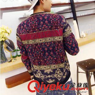 情侶外套 情侶裝春裝2015新款時(shí)尚個(gè)性民族風(fēng)寬松大碼薄款棒球服外套班服潮原始圖片2