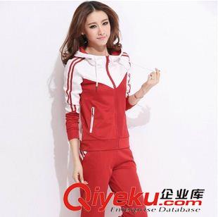 運動套裝 2014秋季新品 時尚休閑套裝秋 運動服女套裝 實物拍攝