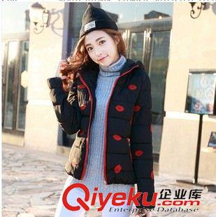第三波 一件代發(fā)冬裝新品羽絨服女 韓版撞色連帽百搭修身時尚短棉衣外套