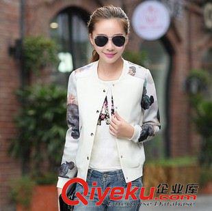 七月上旬上新 實拍早秋新款棒球服外套女 韓版?zhèn)€性印花長袖修身百搭夾克上衣潮原始圖片2