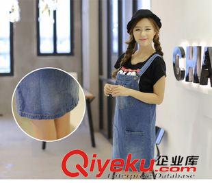 背帶裙 韓國(guó)代購夏裝新款連衣裙女 韓范寬松百搭全棉水洗牛仔背帶裙潮原始圖片3