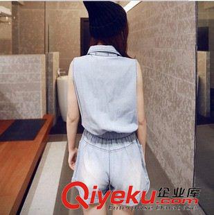 短褲/熱褲 2015新款寬松大碼顯瘦夏季高腰牛仔短褲女韓版潮  廠家直銷原始圖片3