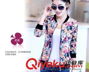 棒球服 夾克外套系列 東大門秋裝爆款新品棒球服女 韓版印花百搭修身夾克外套 一件代發原始圖片3