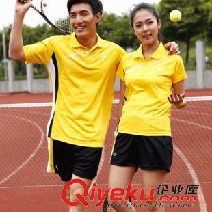 羽毛球、網球服、乒乓服 新款tj羽毛球乒乓球情侶套裝 男女款優質吸汗polo網球服批發原始圖片2