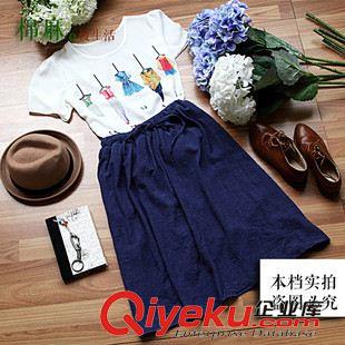 女T 2015春秋新款韓版大碼長袖T恤女寬松拼接中長款打底衫上衣潮