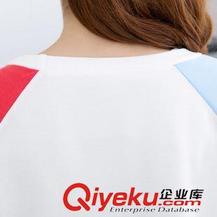 秋款T恤 實(shí)拍韓版款2015新款休閑運(yùn)動(dòng)服印花秋套頭寬松學(xué)生長袖衛(wèi)衣原始圖片3