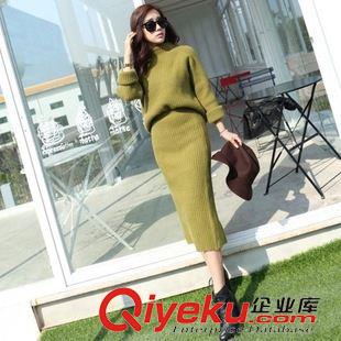 毛衣系列 2015秋冬裝新款淑女假兩件套頭毛衣女 長(zhǎng)袖女式針織衫精品打底衫
