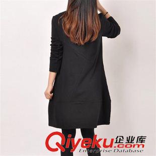 長(zhǎng)袖棉麻大碼女裝 2015秋季新款休閑大碼女裝連衣裙大碼寬松胖MM棉麻長(zhǎng)袖連衣裙原始圖片3
