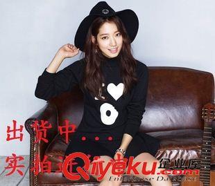長袖連衣裙 2015秋裝新款長袖女裝寬松印花顯瘦時尚韓版明星同款荷葉邊連衣裙原始圖片2