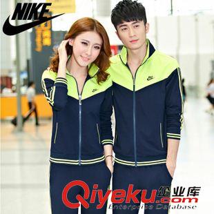 【仿牌阿迪耐克秋季新品】 2015秋春新款男女品牌運動套裝情侶裝運動服純棉修身時尚學生
