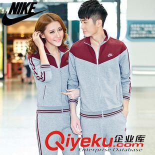 【仿牌阿迪耐克秋季新品】 2015秋春新款男女品牌運動套裝情侶裝運動服純棉修身時尚學生