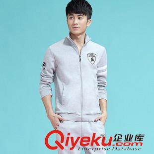 *拉鏈套裝 2015男士棒球服韓版時(shí)尚潮流帥氣酷衛(wèi)衣純棉吸汗透氣運(yùn)動套裝跑步原始圖片2