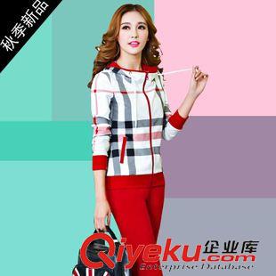 *印花二件套 女裝時尚印花女運動套裝衛衣休閑服二件套純棉秋季大碼gd修身裝