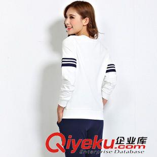 *衛(wèi)衣二件套 皇芬休閑套裝秋季女印花長(zhǎng)袖韓版顯瘦運(yùn)動(dòng)服學(xué)生裝圓領(lǐng)運(yùn)動(dòng)套裝秋原始圖片3
