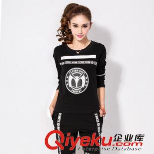 *衛(wèi)衣二件套 2015春秋時尚套衫衛(wèi)衣史努比圖案套裝韓版時尚休閑運動女士修身服