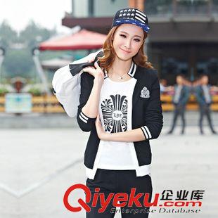 *韓版西服三件套 時(shí)尚小西裝長褲三件套時(shí)尚休閑套裝打底襯衫印花OL大碼女裝春秋季