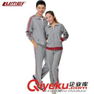 *情侶運動套裝 魯美男士女士運動服套裝春秋女士開衫衛(wèi)衣休閑外套情侶運動衣509