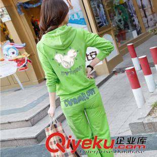 休閑套裝 2015春秋新款學(xué)院風(fēng)休閑服裝套頭衛(wèi)衣女原始圖片2
