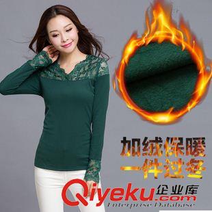 長袖T恤 2015學(xué)院風(fēng)卡通打底衫加絨加厚保暖中長款女T桖