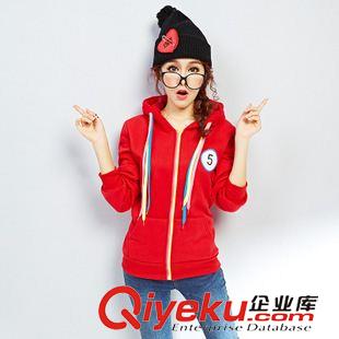 未分類 2014秋冬新款學(xué)生外套女韓版抓絨開衫衛(wèi)衣