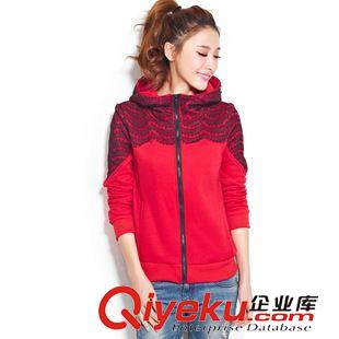 未分類 2014秋冬新款學(xué)生外套女韓版抓絨開衫衛(wèi)衣原始圖片3