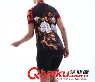 短袖騎行套裝 2015短袖騎行服女裝夏款丹鳳中國(guó)風(fēng) 自行車山地車騎行服套裝定制原始圖片2