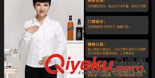 長袖襯衫（女） 酒店工作服秋冬裝女制服 OL通勤職業(yè)裝韓版修身前臺收銀襯衫原始圖片3