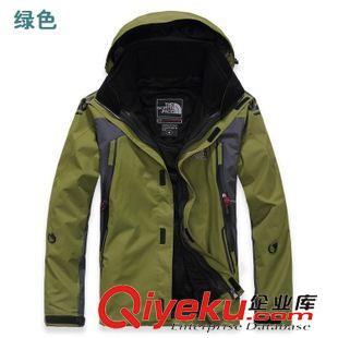 两件套冲锋衣（可脱卸） 定做 男士户外冲锋衣运动登山滑雪服夹克保暖透气两件套