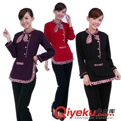 長(zhǎng)袖系列 jdfw員服裝中餐廳工作服服務(wù)員工作服長(zhǎng)袖飯店工作服春裝