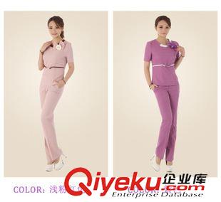 春秋長袖系列 美容服裝連衣裙美容工作服美容師工作服夏裝美容院工作新款套裝女原始圖片2