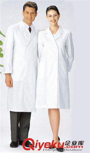 護(hù)士服 上海廠家專業(yè)生產(chǎn)滌卡長袖醫(yī)用男女白大褂